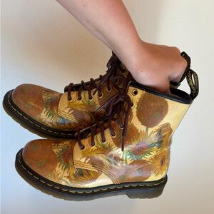 LIMITED EDITION Dr. Martens Yellow Sunflower Boots